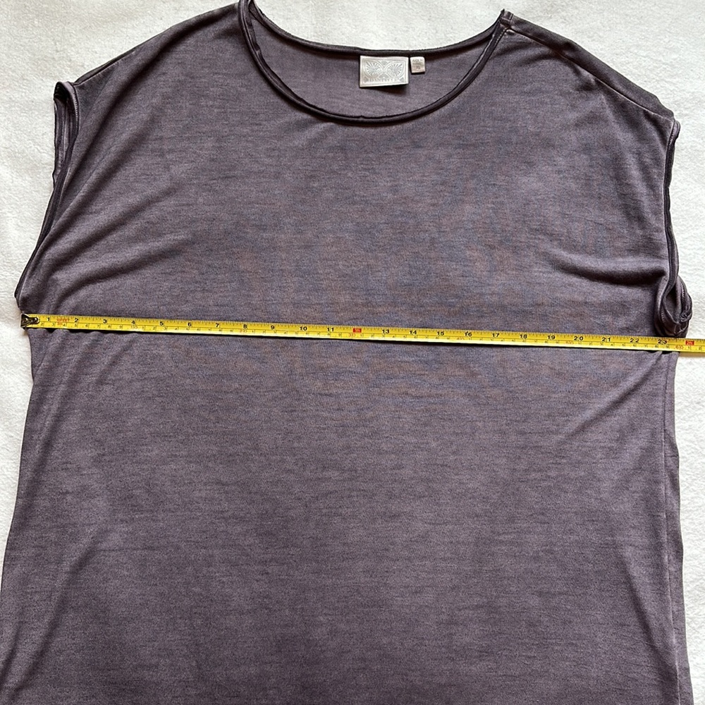 Danielle Cap Sleeve muted purple top - Picture 5 of 8